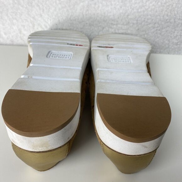 Johnston & Murphy Loafers Womens Sz 8.5M Brown Penelope Perforated Suede Slip On - Picture 11 of 12